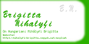 brigitta mihalyfi business card